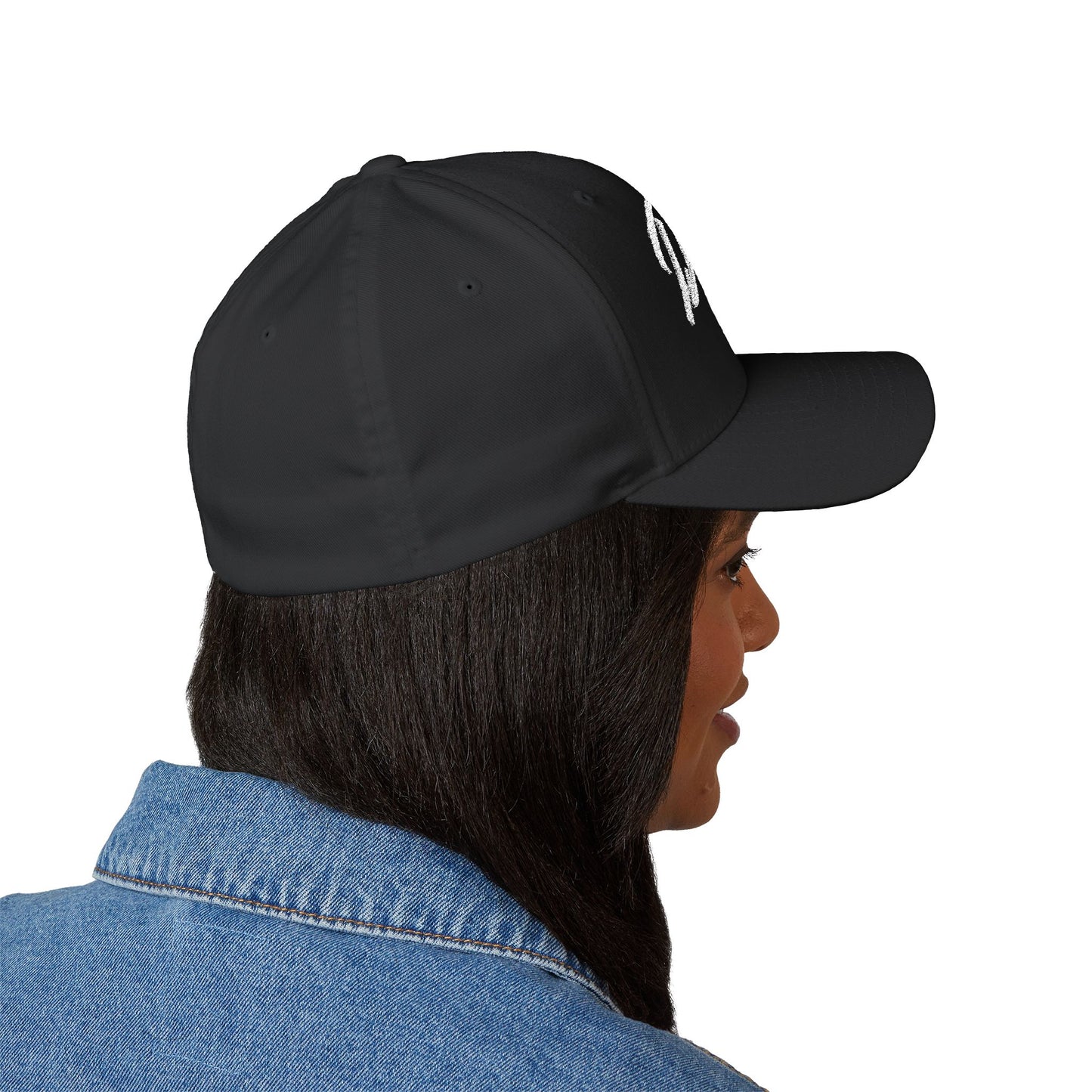 Embroidered 'Driven' Cap - Closed back, White Text